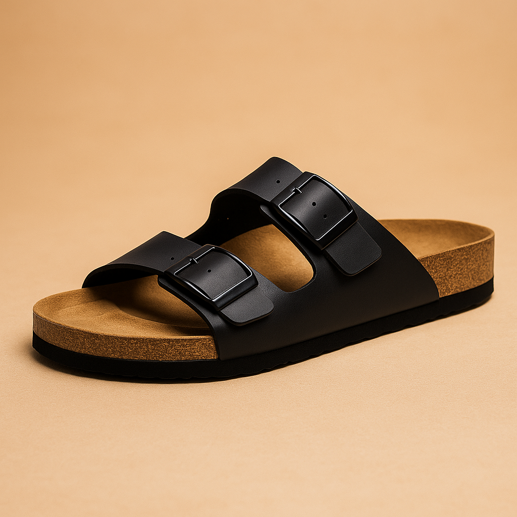 Vintage sandalen voor dames in Arizona-stijl met dubbele band en stevige zool, geschikt voor dagelijks gebruik en zomerse gelegenheden.