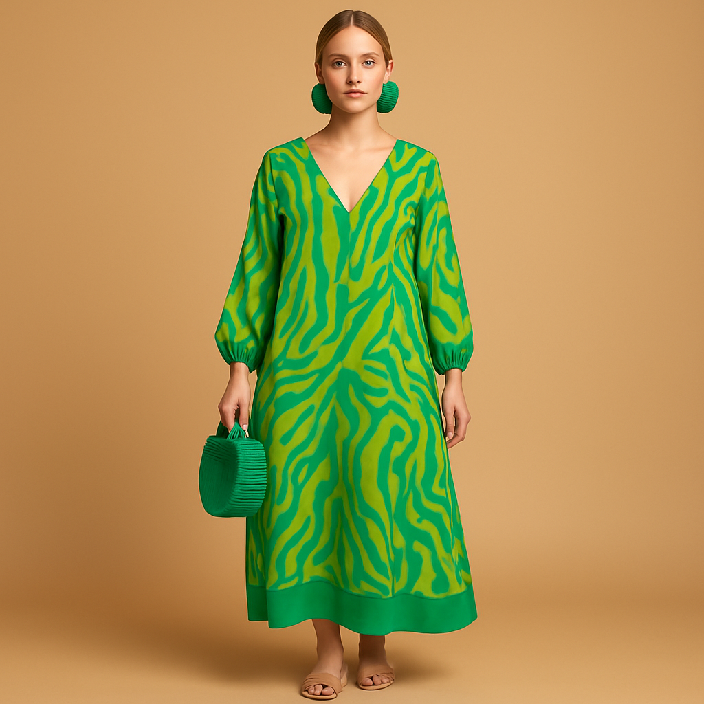 Boho maxi-jurk voor dames in lichte stof, ideaal voor zomerse dagen, festivals en stranduitjes