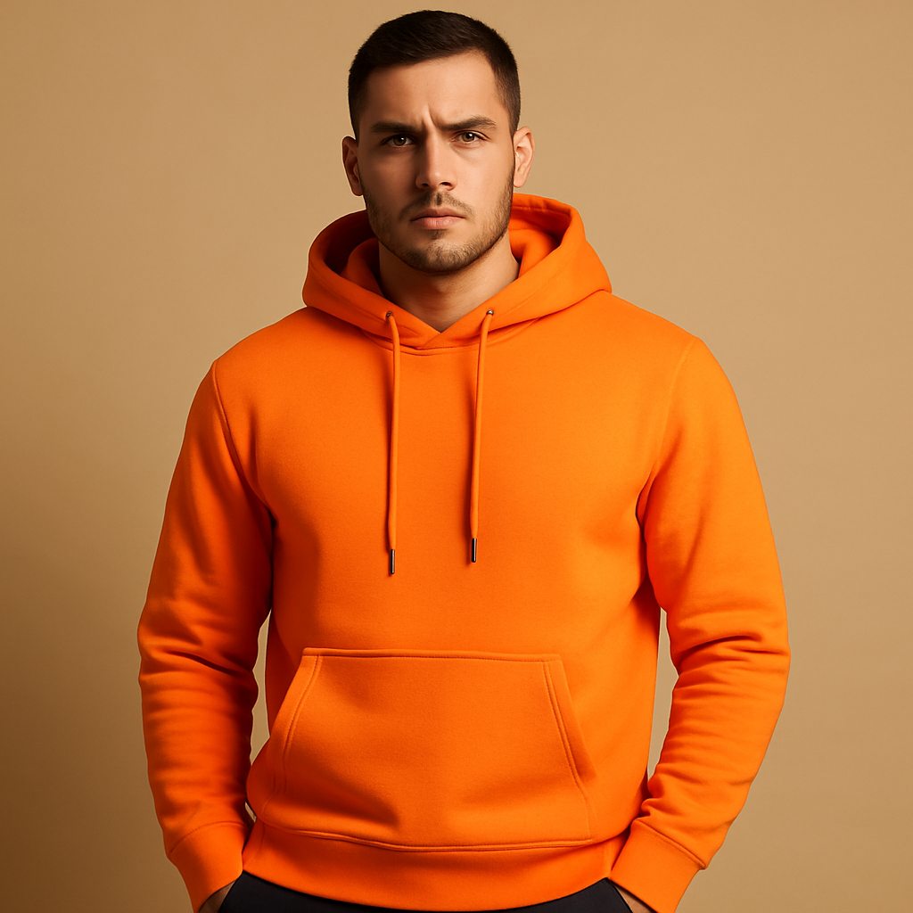 Casual heren hoodie met capuchon en kangoeroezak, zachte stof en comfortabele pasvorm. Perfect voor dagelijks gebruik en sportieve looks.