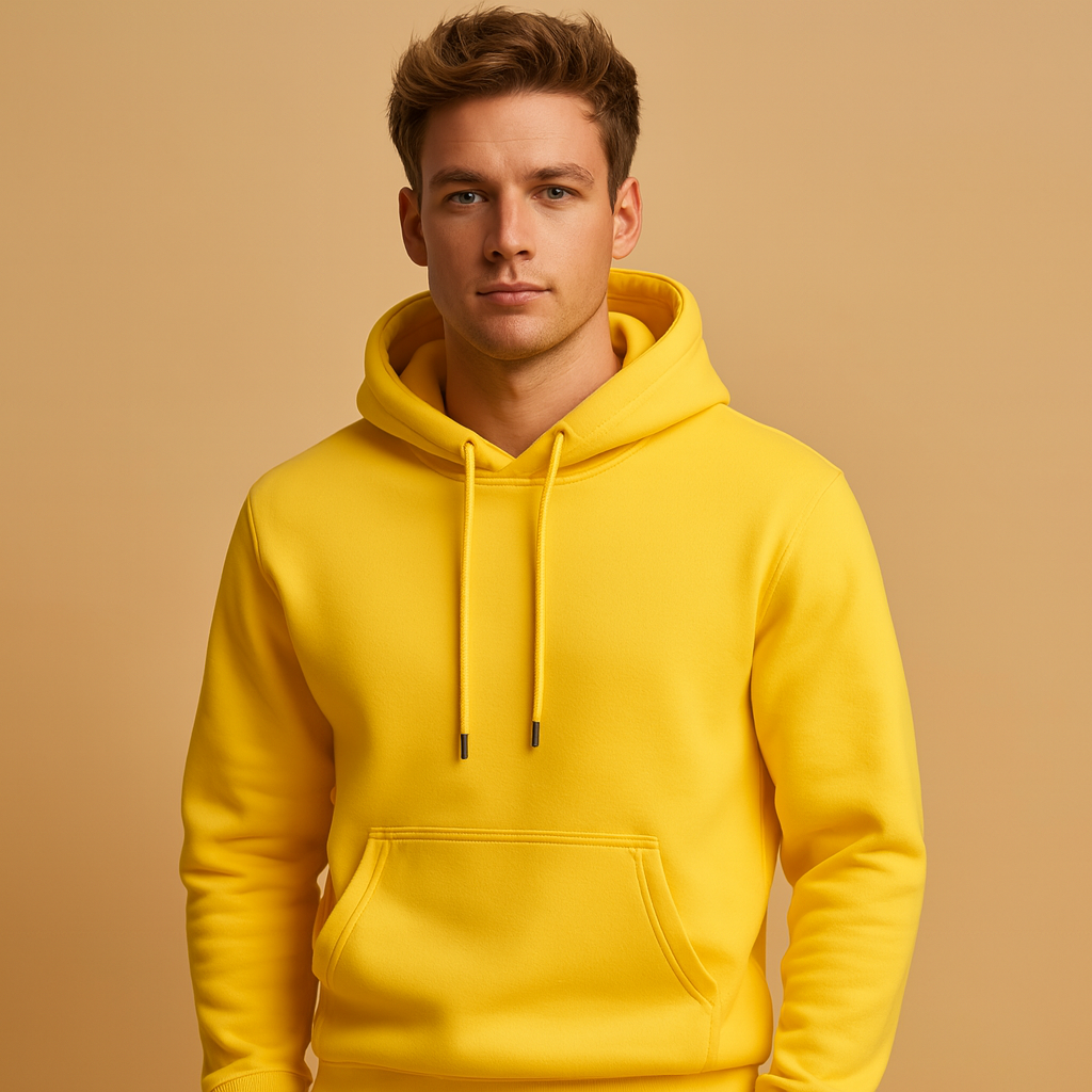 Casual heren hoodie met capuchon en kangoeroezak, zachte stof en comfortabele pasvorm. Perfect voor dagelijks gebruik en sportieve looks.