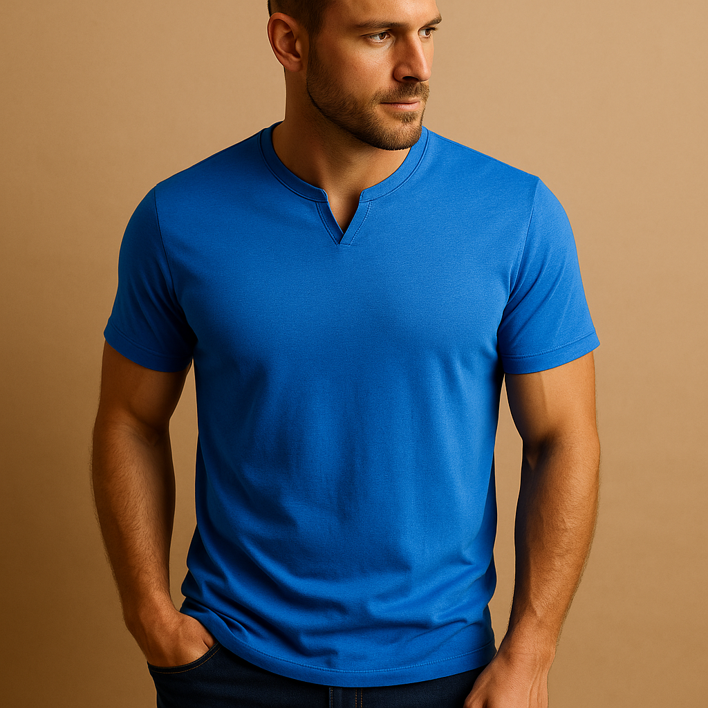 Casual heren T-shirt van katoen in legergroen met ronde hals en korte mouwen, ideaal voor dagelijks gebruik