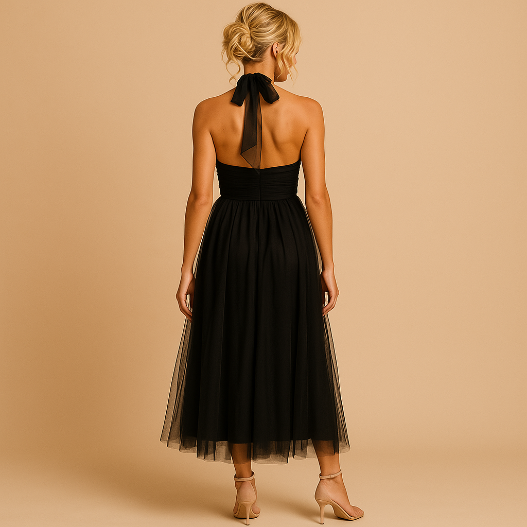 Chique damesjurk met elegante pasvorm en tijdloos design, geschikt voor feestelijke gelegenheden, casual uitstapjes en formele settings