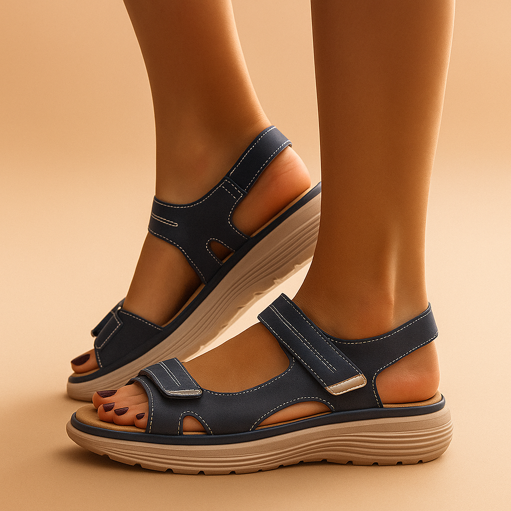 Comfortabele dames sandalen met zachte zool en demping, geschikt voor werk, wandelingen en dagelijks gebruik.