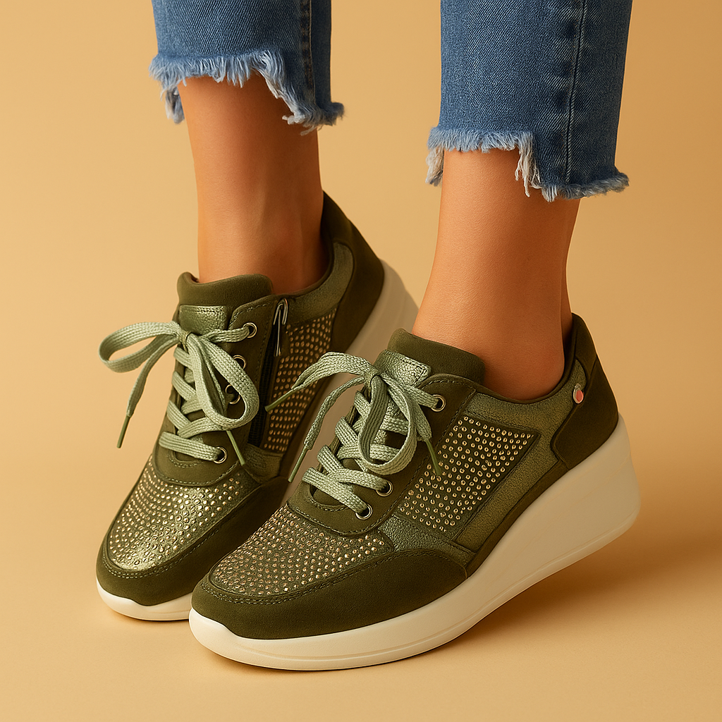 Casual damesschoenen met brede pasvorm en zachte ondersteuning, perfect voor dagelijks gebruik, werk en ontspannen uitstapjes.