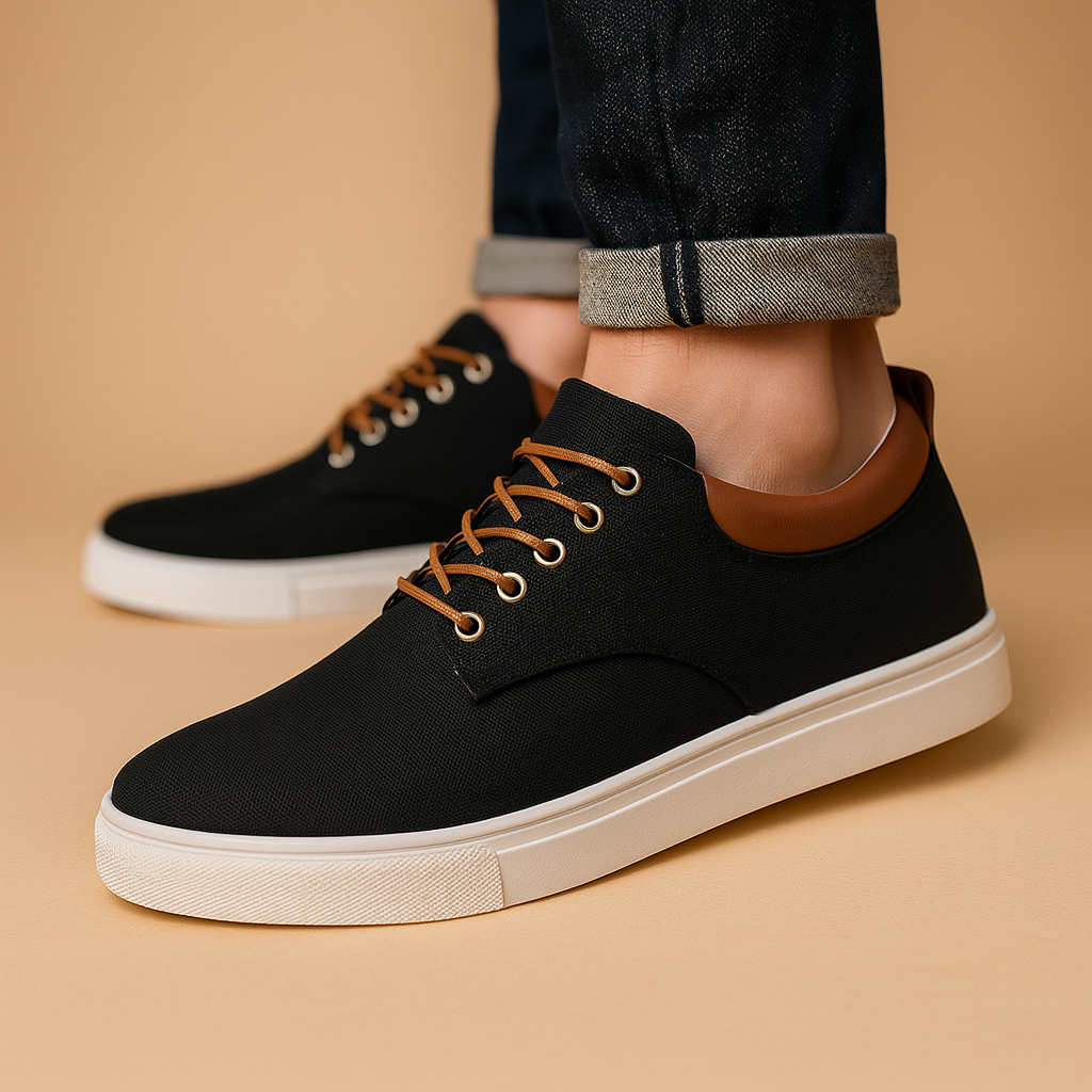 Instapschoenen voor heren met ondersteunende zool en comfortabele pasvorm, in bruine kleur – ideaal voor dagelijks gebruik en casual outfits.