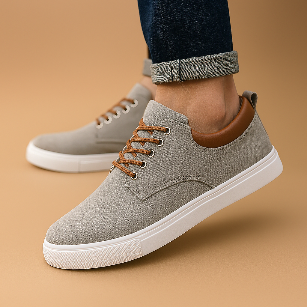 Instapschoenen voor heren met ondersteunende zool en comfortabele pasvorm, in bruine kleur – ideaal voor dagelijks gebruik en casual outfits.