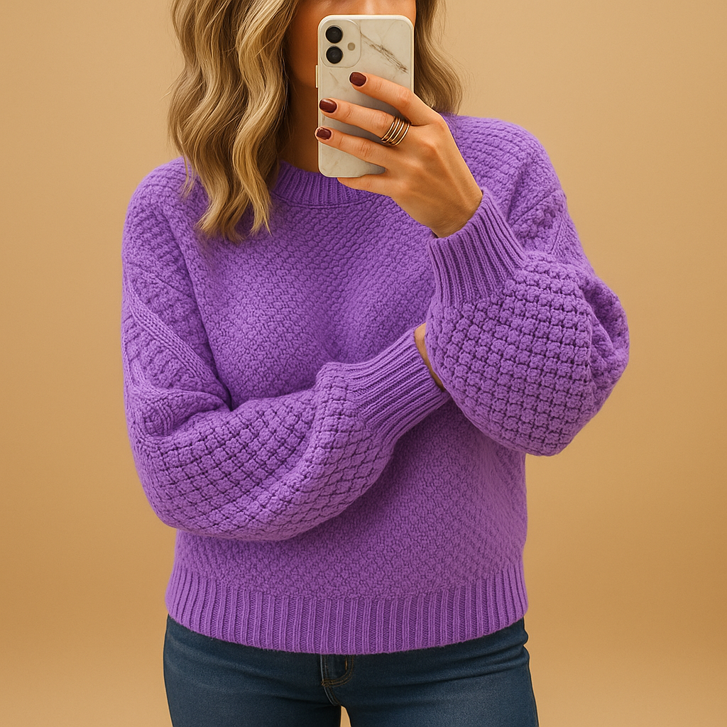Damestrui met comfortabele en elegante pasvorm, ideaal voor herfst en winter. Tijdloos ontwerp in diverse warme kleuren.