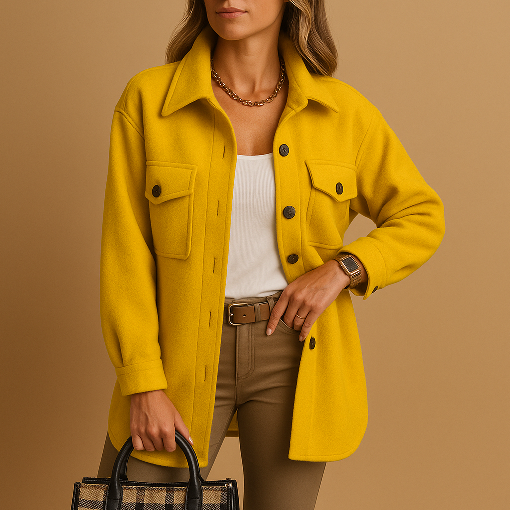 Lange winterjas voor dames met getailleerde snit en strak silhouet. Stijlvol, warm en perfect voor formele én casual winterlooks.