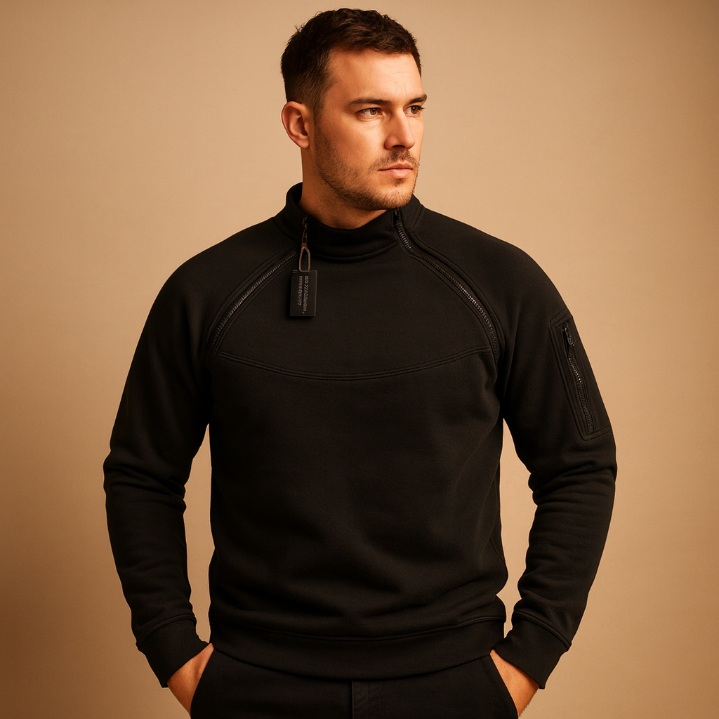 Lichte heren trui met ronde hals, zachte en flexibele stof, regular fit en minimalistisch design. Perfect voor dagelijks gebruik in alle seizoenen.