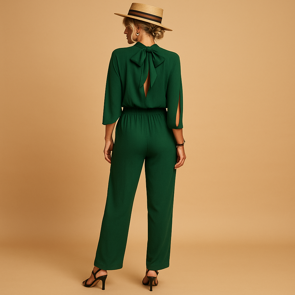 Lichte zomerjumpsuit voor dames met verstelbare bandjes, ademend materiaal en zakken, perfect voor strand, vakantie en zomerse uitstapjes