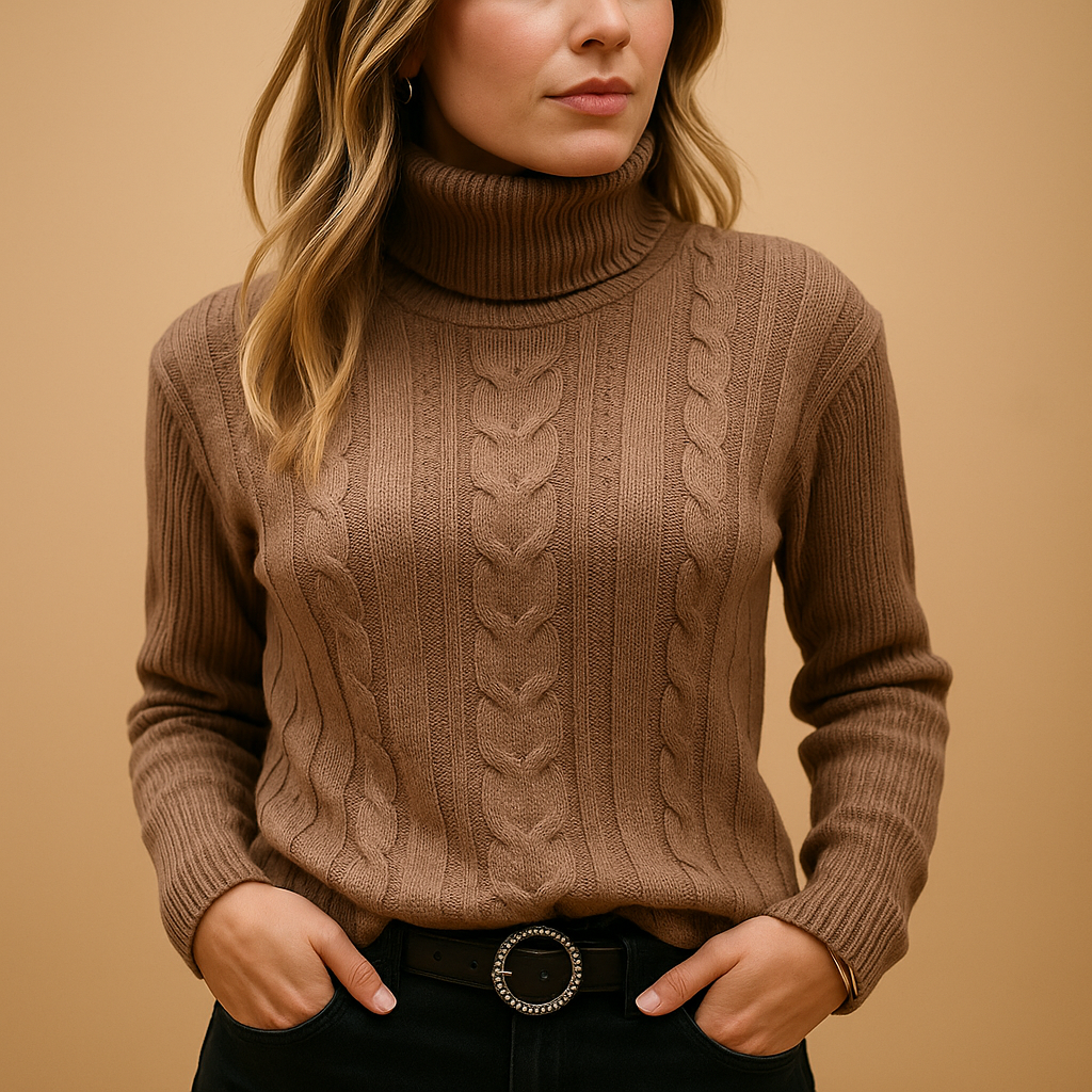 Lichtgewicht coltrui voor dames met minimalistisch ontwerp en elegante pasvorm, perfect voor dagelijks gebruik in elk seizoen.