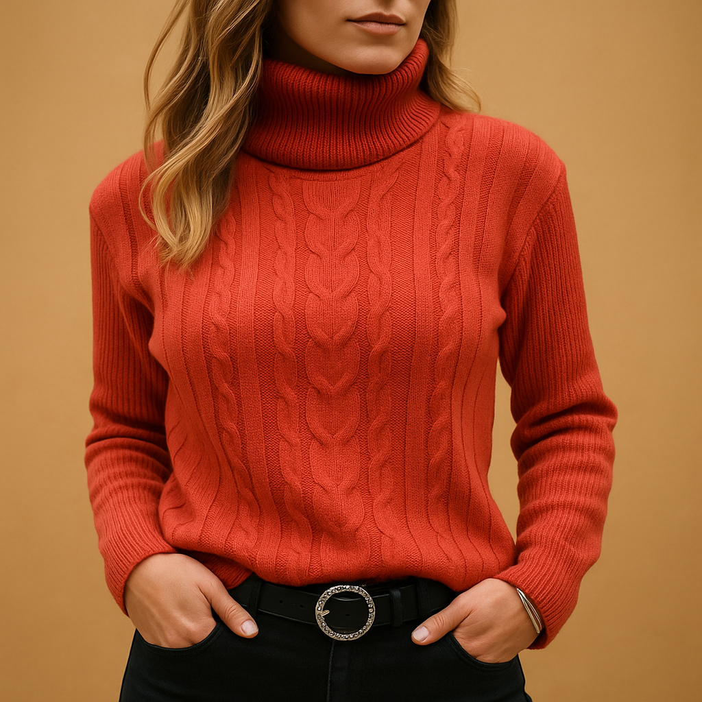 Lichtgewicht coltrui voor dames met minimalistisch ontwerp en elegante pasvorm, perfect voor dagelijks gebruik in elk seizoen.