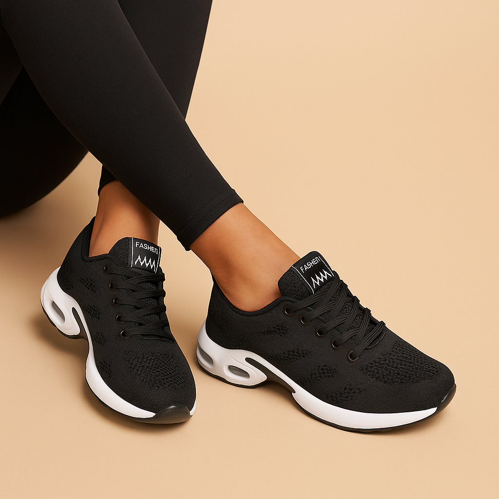 Lichtgewicht dames sneakers met ademende mesh stof en demping, perfect voor hardlopen, wandelen en casual gebruik