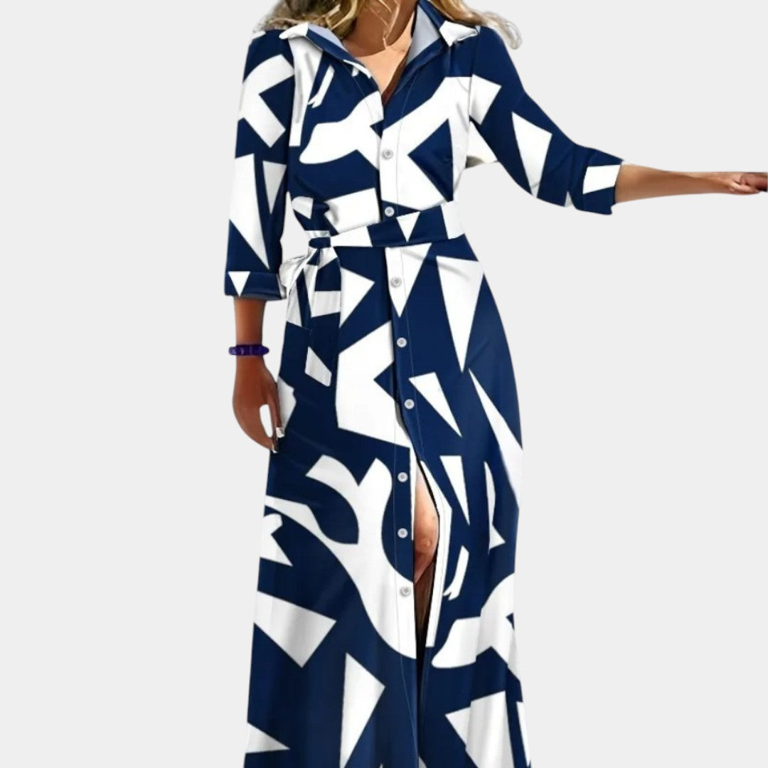 Luchtige lange zomerjurk voor dames met korte mouwen in diverse kleuren, ideaal voor casual en chique zomerdagen