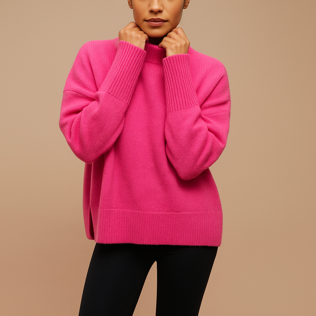 Oversized coltrui voor dames met los silhouet en zachte stof, perfect voor laagjes in herfst, lente of winter.