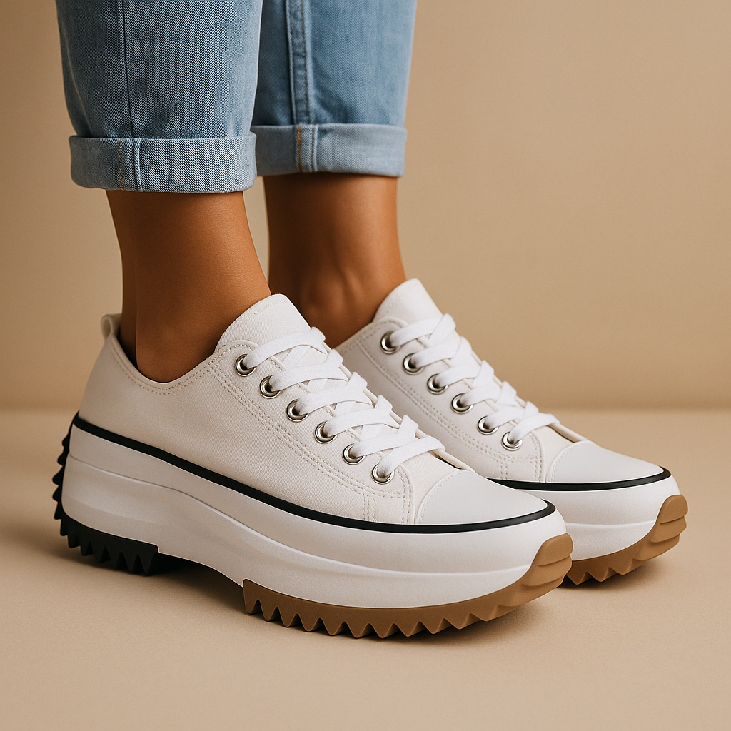 Stijlvolle platform sneakers voor dames met chunky zool, ideaal voor casual outfits, dagelijks gebruik en een modieuze uitstraling.