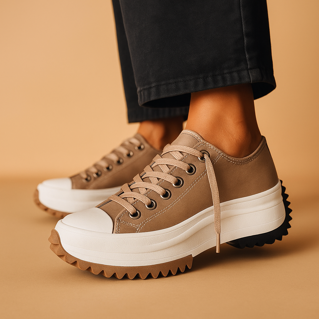 Stijlvolle platform sneakers voor dames met chunky zool, ideaal voor casual outfits, dagelijks gebruik en een modieuze uitstraling.