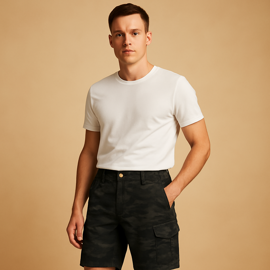 Heren cargo broek met sneldrogend materiaal en meerdere zakken, perfect voor outdoor activiteiten zoals wandelen, kamperen en vissen.