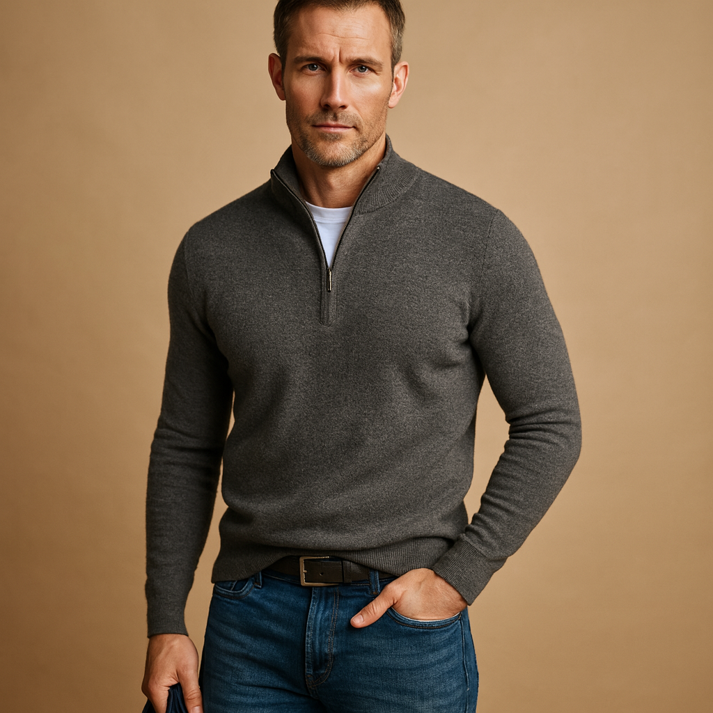Heren vest met rits in een tijdloos ontwerp, ideaal voor herfst en winter, geschikt voor dagelijks gebruik en casual gelegenheden