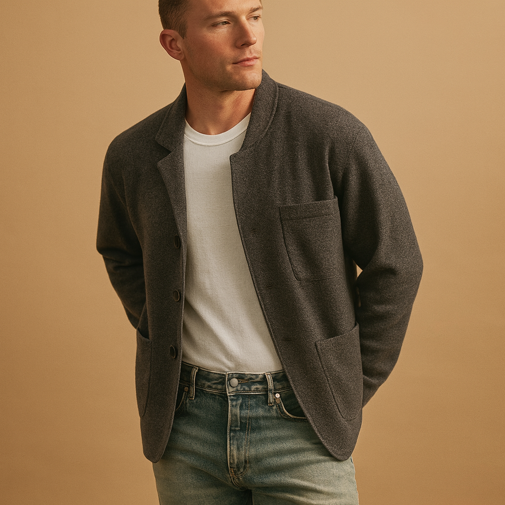 Warme heren jas met thermische voering en meerdere functionele zakken. Comfortabel en stijlvol voor herfst, winter, casual en formele gelegenheden.