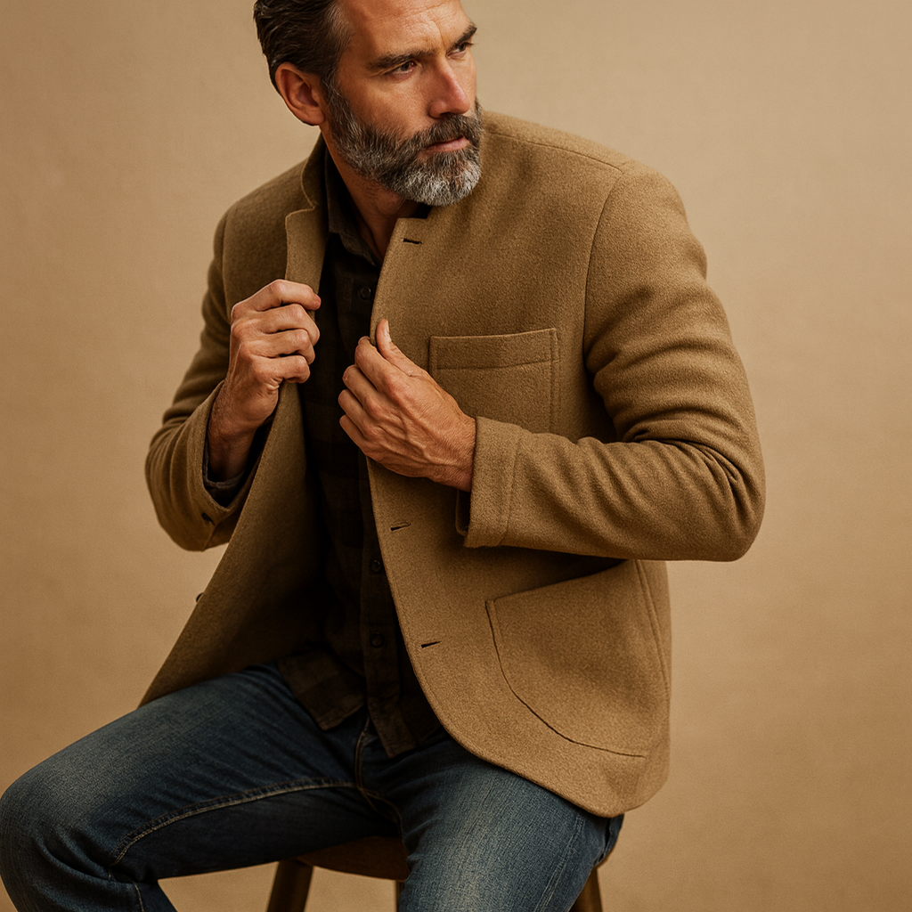 Warme heren jas met thermische voering en meerdere functionele zakken. Comfortabel en stijlvol voor herfst, winter, casual en formele gelegenheden.