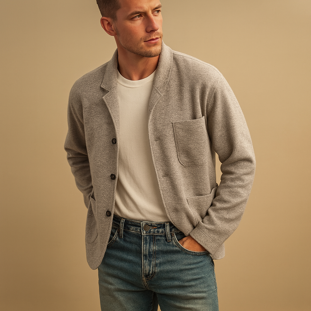 Warme heren jas met thermische voering en meerdere functionele zakken. Comfortabel en stijlvol voor herfst, winter, casual en formele gelegenheden.
