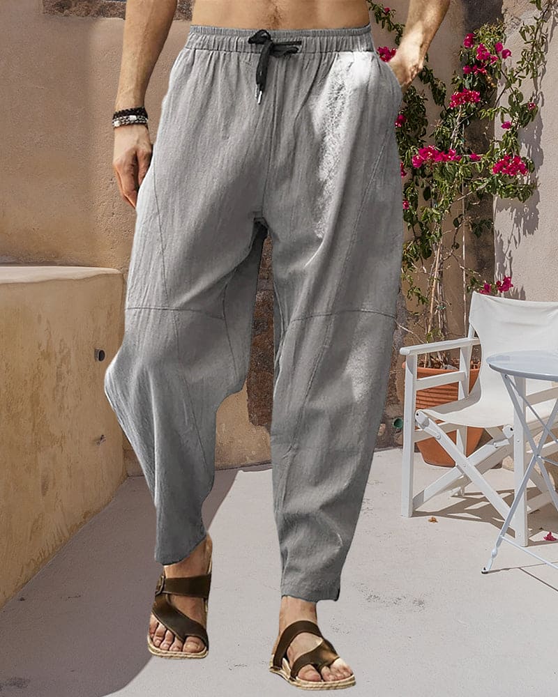 Heren Linnen Katoenen Broek – Luchtig & Comfortabel