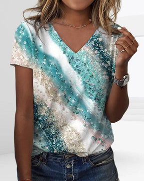 Gradiënt Blouse met V-hals