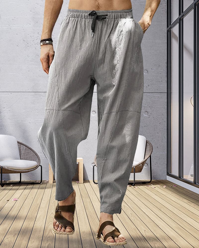 Heren Linnen Katoenen Broek – Luchtig & Comfortabel