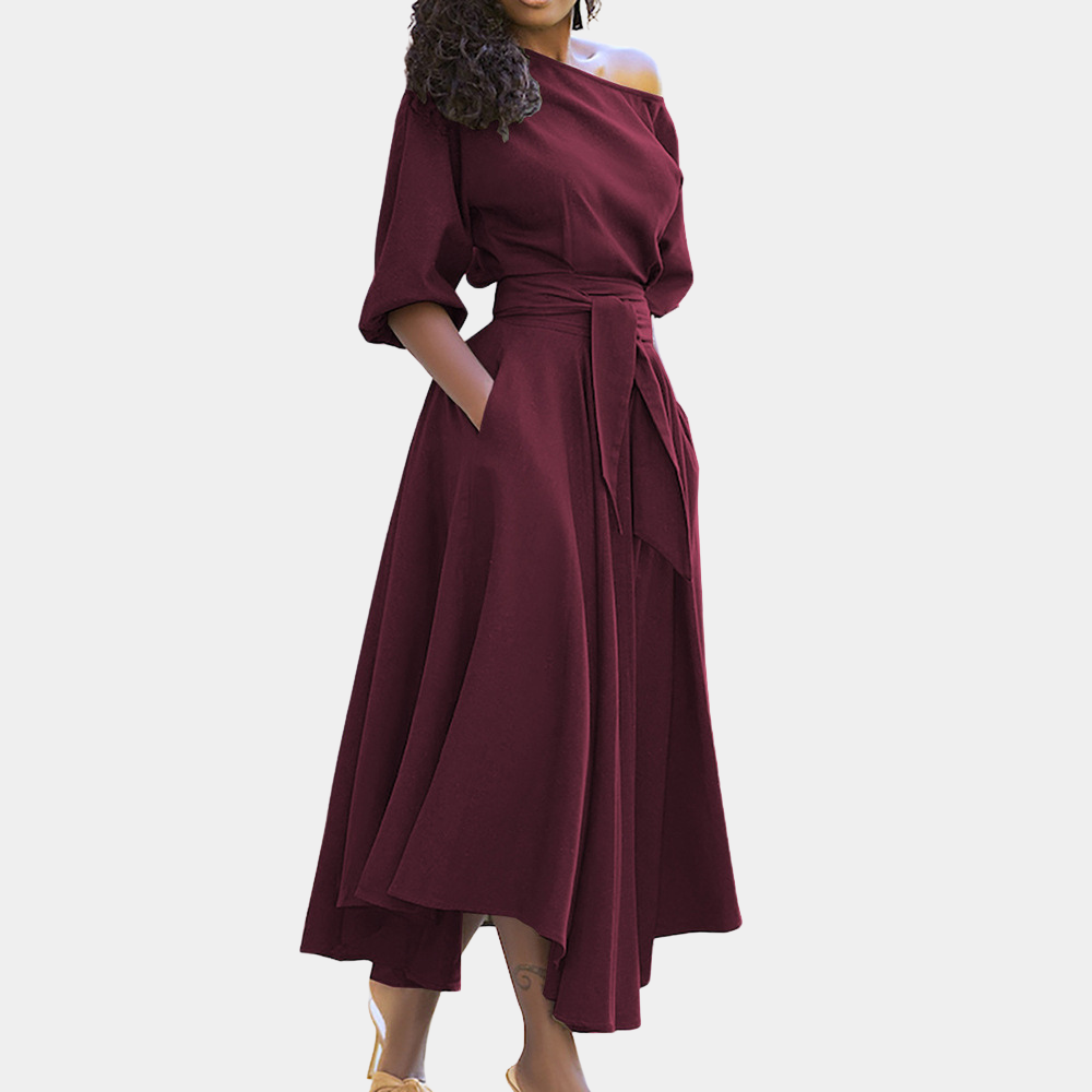 Julia | Comfortabele jurk met tailleband voor dames