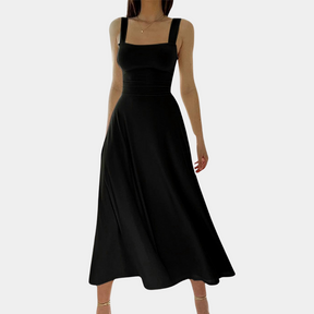Isabelle | Elegante midi-jurk met taille vetersluiting voor dames