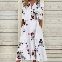 Lotte | Bloemenjurk met luchtige pasvorm voor dames