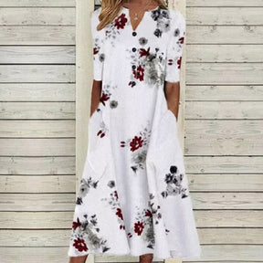 Lotte | Bloemenjurk met luchtige pasvorm voor dames