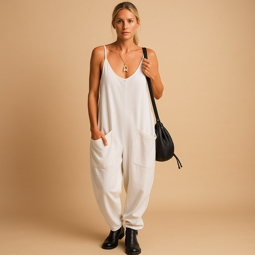 Zomerjurk voor dames met wijde pasvorm in luchtige stof, ideaal voor casual uitjes en warme zomerdagen.