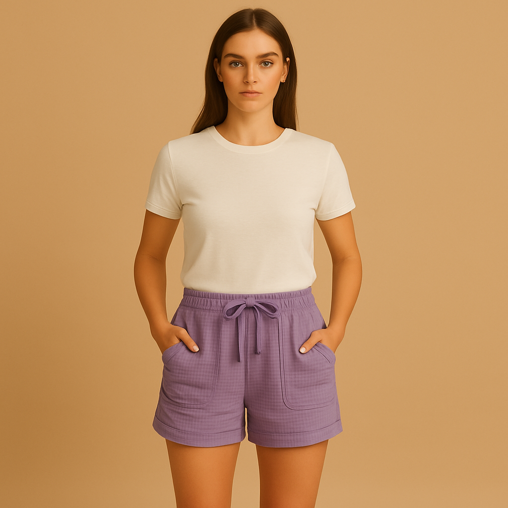 Zomerse shorts voor dames met comfortabele pasvorm en tijdloos ontwerp, ideaal voor casual en chique outfits tijdens warme dagen.