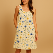 Elegante midi-jurk voor dames met flatterende pasvorm, ademend materiaal en tijdloos ontwerp voor elke gelegenheid.
