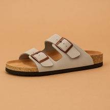 Vintage sandalen voor dames in Arizona-stijl met dubbele band en stevige zool, geschikt voor dagelijks gebruik en zomerse gelegenheden.
