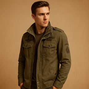 Stoere bikerjacke voor heren met lange mouwen, tijdloos design en comfortabele pasvorm, ideaal voor dagelijks gebruik en avondlooks.