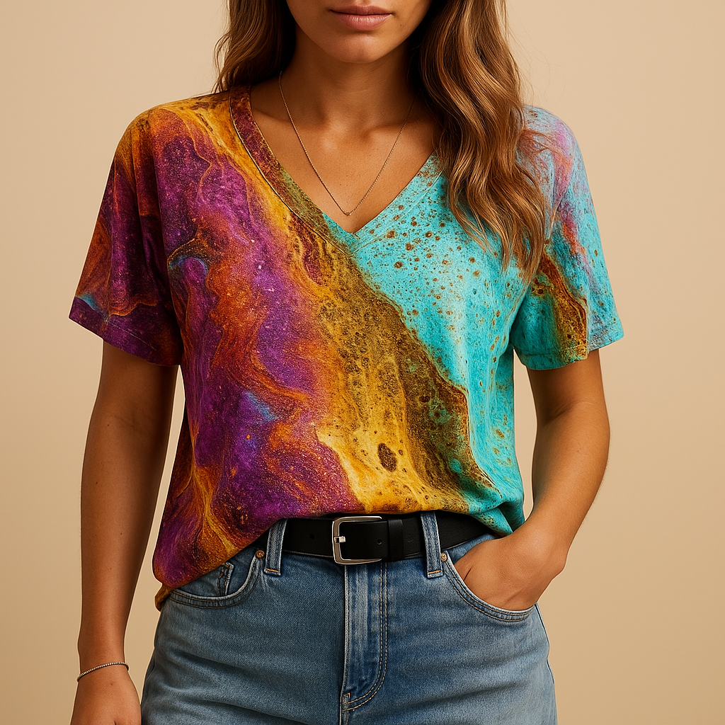 Luchtige boho top voor dames met sierdetails en comfortabele pasvorm, perfect voor zomerse dagen en festivals.