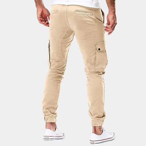 Cargo broek met meerdere zakken voor heren in groen, beige, zwart of grijs, geschikt voor avontuur en dagelijks gebruik