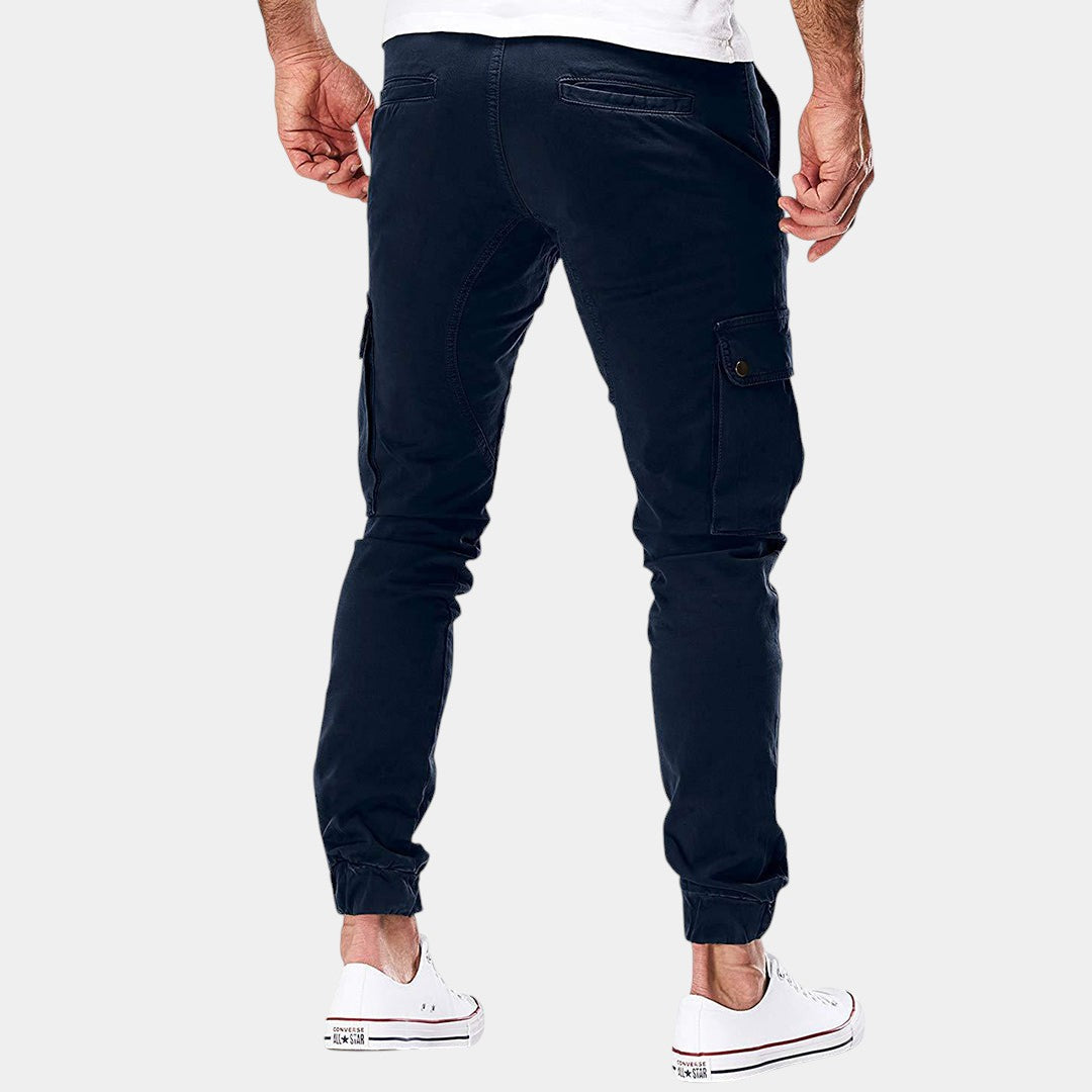 Cargo broek met meerdere zakken voor heren in groen, beige, zwart of grijs, geschikt voor avontuur en dagelijks gebruik