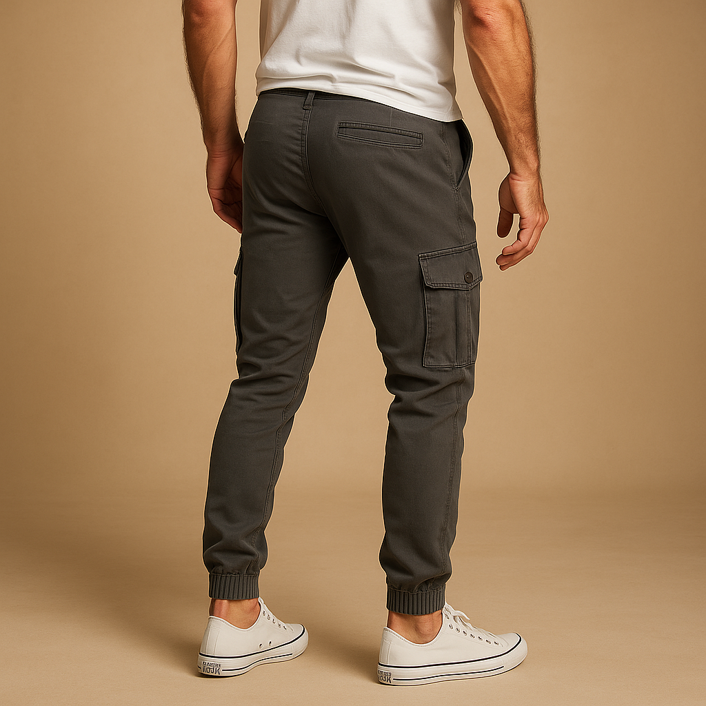 Cargo broek met meerdere zakken voor heren in groen, beige, zwart of grijs, geschikt voor avontuur en dagelijks gebruik