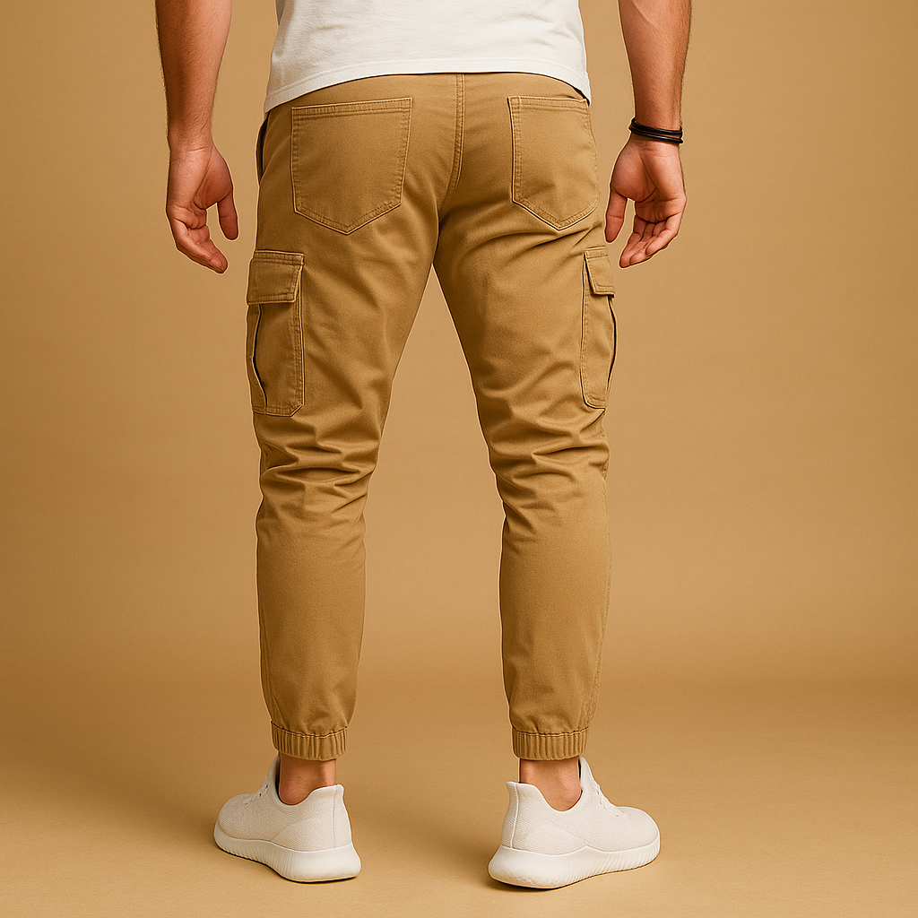 Cargo broek met meerdere zakken voor heren in groen, beige, zwart of grijs, geschikt voor avontuur en dagelijks gebruik