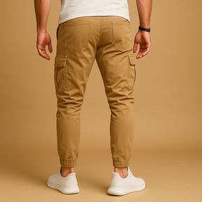 Cargo broek met meerdere zakken voor heren in groen, beige, zwart of grijs, geschikt voor avontuur en dagelijks gebruik