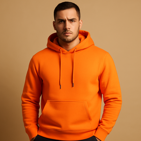Casual heren hoodie met capuchon en kangoeroezak, zachte stof en comfortabele pasvorm. Perfect voor dagelijks gebruik en sportieve looks.