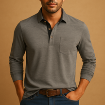 Casual herenoverhemd van katoen met borstzak en knoopsluiting, perfect voor dagelijks gebruik en een verzorgde uitstraling.