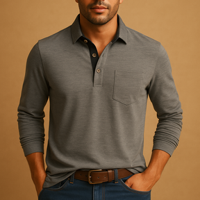 Casual herenoverhemd van katoen met borstzak en knoopsluiting, perfect voor dagelijks gebruik en een verzorgde uitstraling.