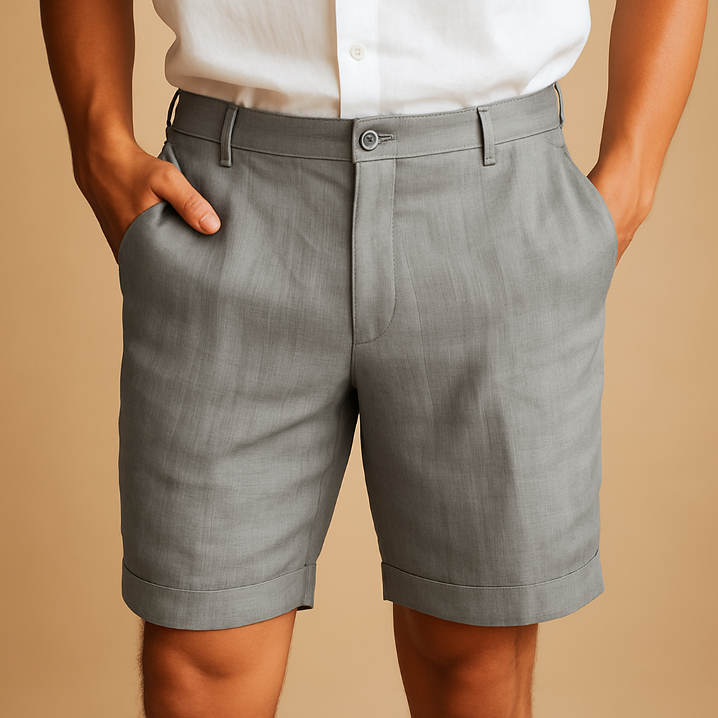 Casual short voor heren met elastische taille, ademende stof en relaxte pasvorm, ideaal voor zomerse dagen en stranduitjes.