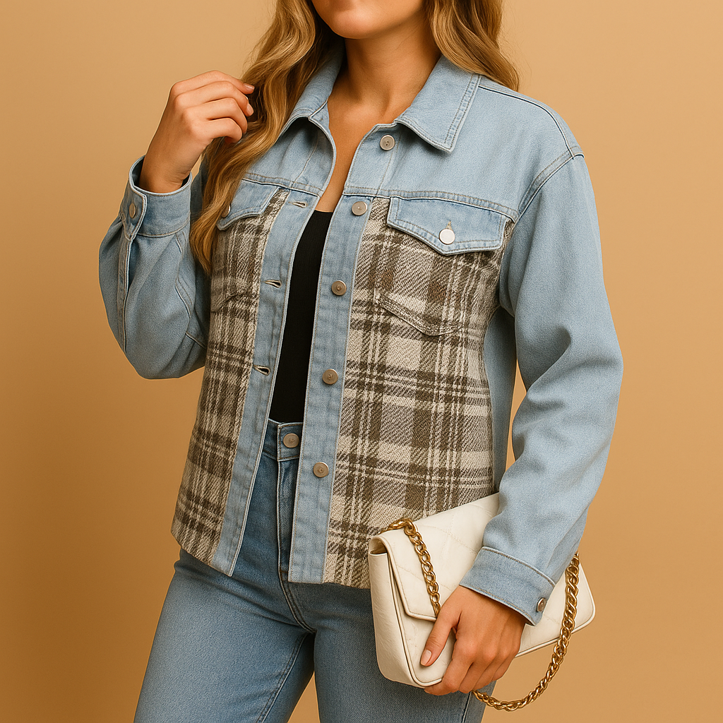 Comfortabele damesjas van ademend textiel met ruime pasvorm en zijzakken, ideaal voor casual en geklede outfits.