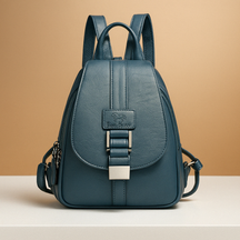 Elegante dames rugzak met minimalistisch design en stevig model, ideaal voor dagelijks gebruik, werk en reizen.